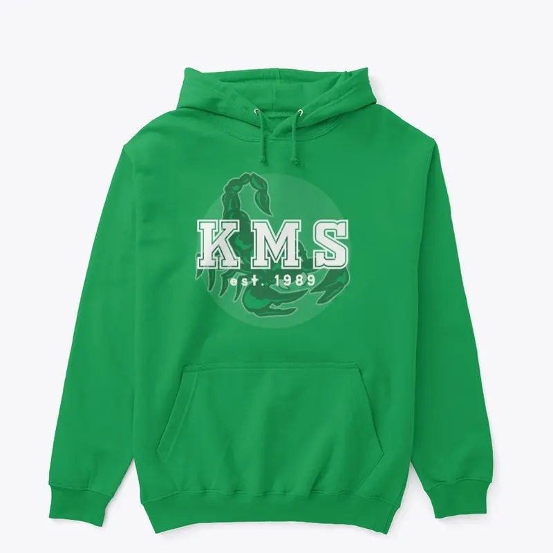 KMS est. 1989 - green background